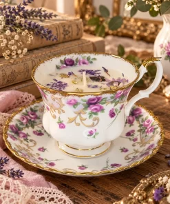 Candela in Tazza "Lavinia"