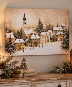 Quadro Città Innevata